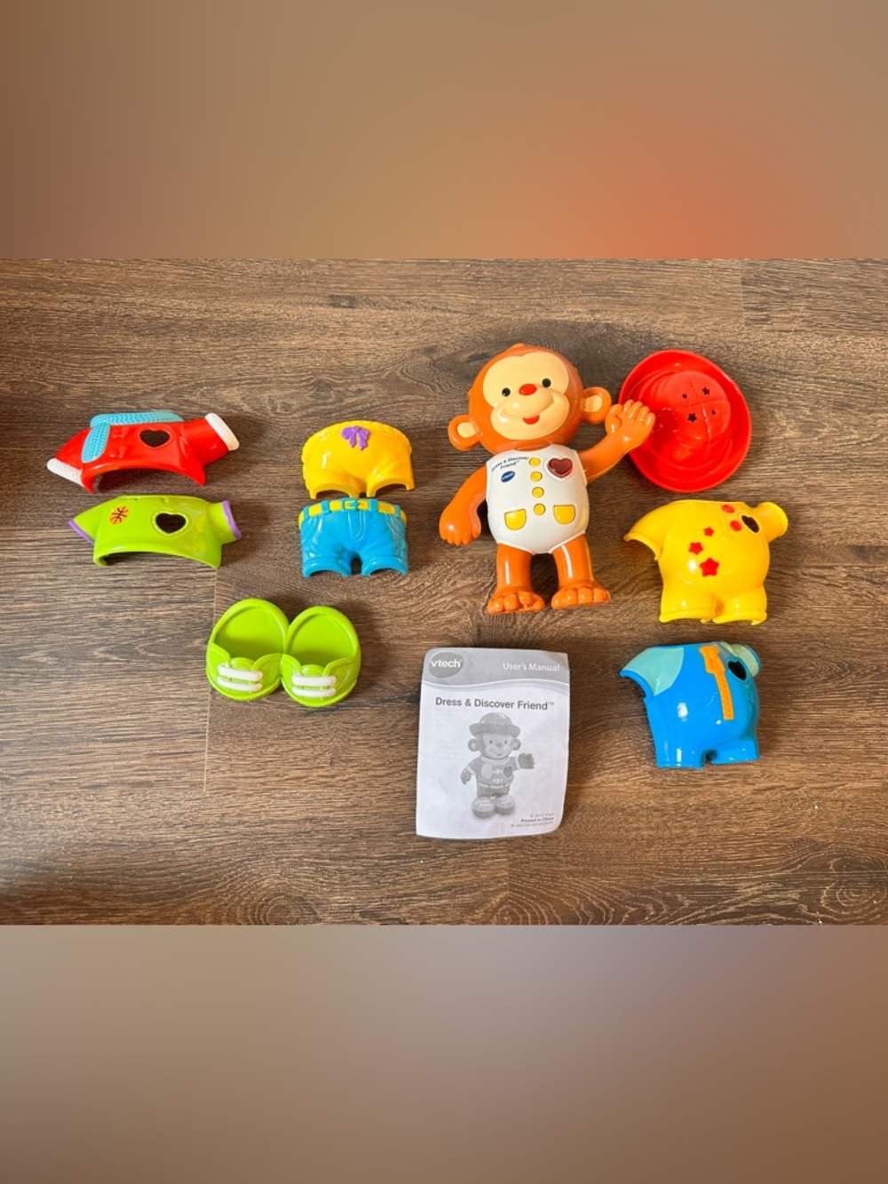 VTech Dress & Discover Friend Interactive Monkey Lights Sounds Toddler Toy compl